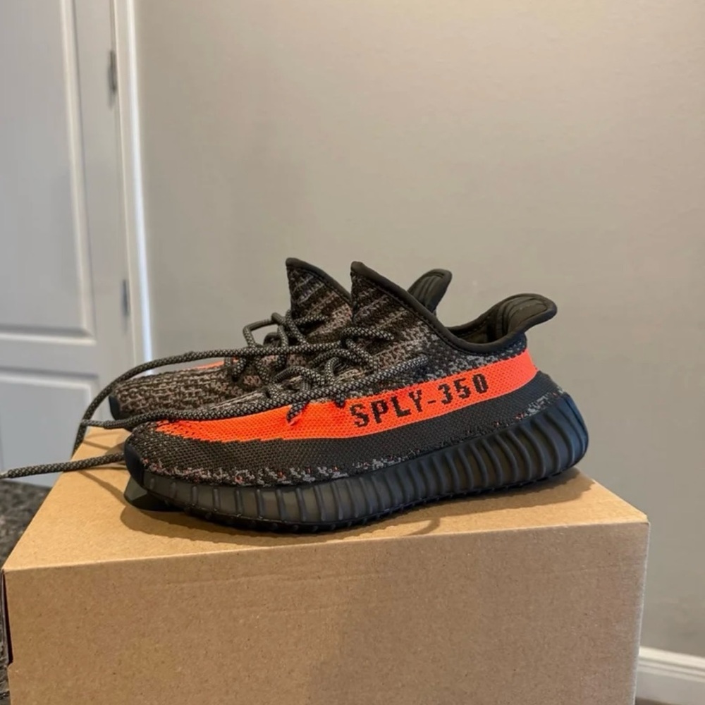 Adidas Kids Yeezy Boost 350 V2 - Black and Orange
